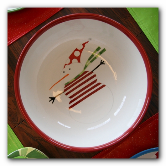 Walmart Holiday Time Christmas Bowl - Snowman