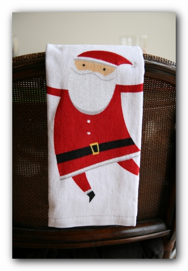Walmart Holiday Time Christmas Towel - Santa