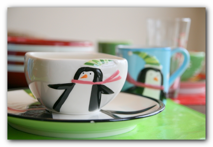 Walmart Holiday Time Christmas bowl - Penguin
