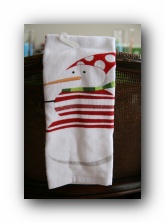 Walmart Holiday Time Christmas Towel - Snowman