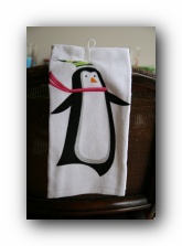 Walmart Holiday Time Christmas Towel - Penguin