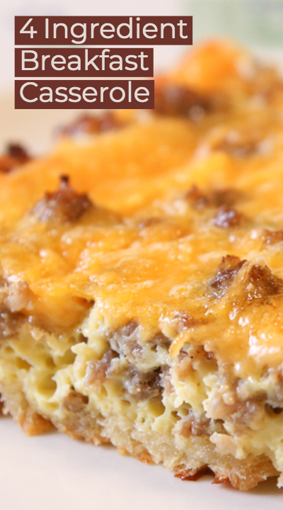 Cheesy Sausage Breakfast Casserole Recipe