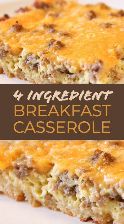 Cheesy Sausage Breakfast Casserole Recipe