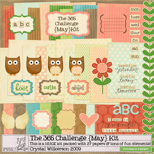 Crystal Wilkerson's May Project 365 Digital Scrapbooking Mega Kit