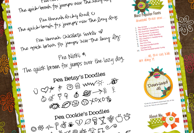 cute, best, free handwriting fonts