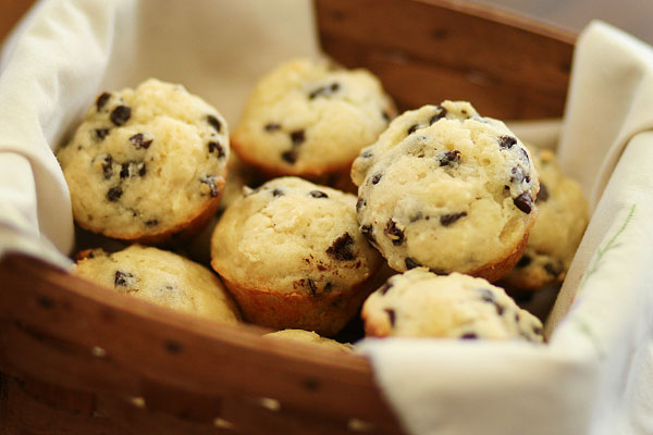 Mini Maple Chocolate Chip Pancake Muffins.