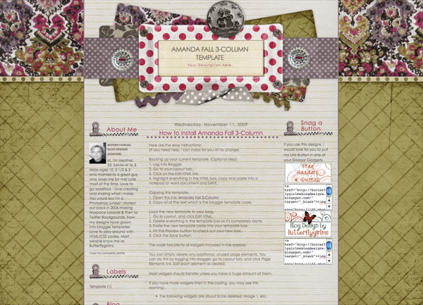 Free Blog Backgrounds From The Fall Collection Kit Kevin Amanda