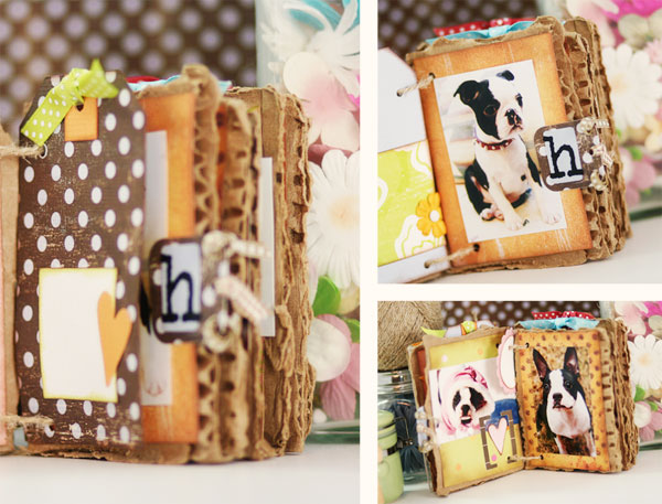 Cardboard Mini Album | Scrapbooking Projects to Use Up Your Scraps!