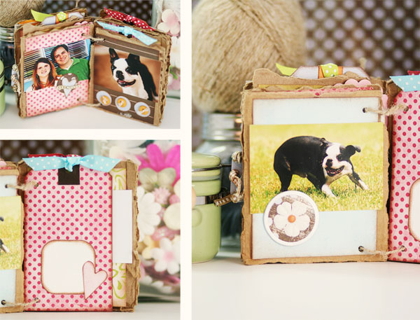 Cardboard Mini Album | Scrapbooking Projects to Use Up Your Scraps!