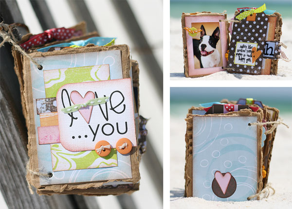 Cardboard Mini Album | Scrapbooking Projects to Use Up Your Scraps!