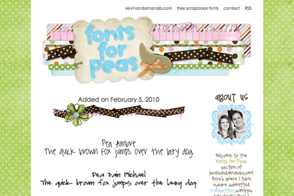 fonts for peas - new fonts - feb 2010