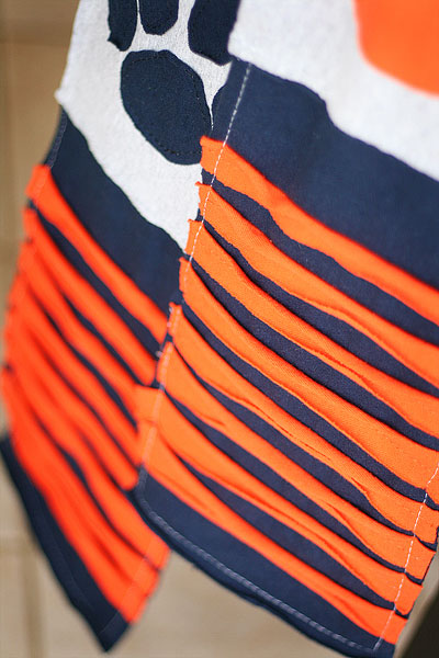 Auburn Tigers Pawprint Tshirt Scarf Tutorial & Pattern