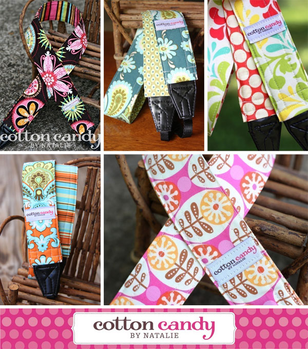 Cotton Candy by Natalie Custom Handmade Camera Strap Giveaway
