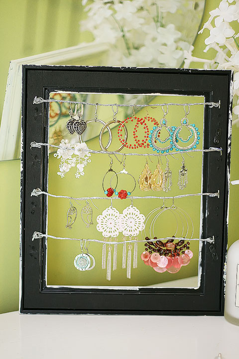 Shabby Chic Dangly Earring Display Holder