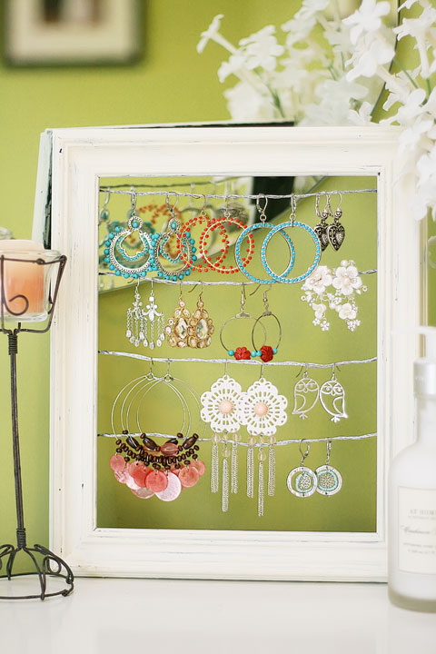 Shabby Chic Dangly Earring Display Holder