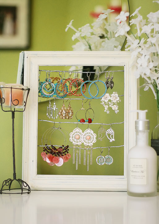 DIY Earring Holder, Earring Organizer