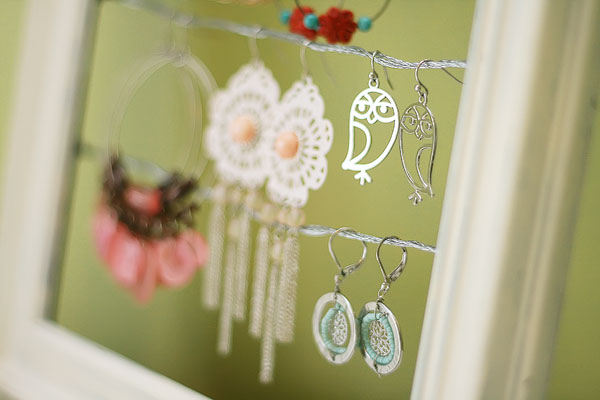 Shabby Chic Dangly Earring Display Holder