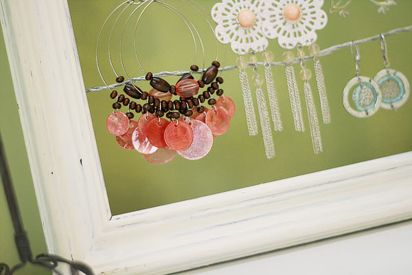 Shabby Chic Dangly Earring Display Holder