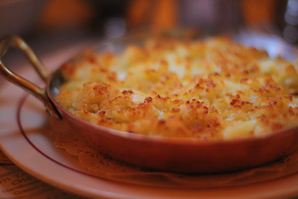 Image of a Skillet Dinner in Low Light