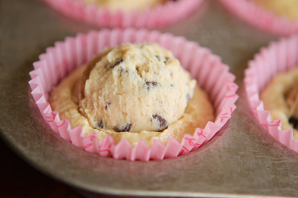 Chocolate Chip Cookie Dough Cupcakes