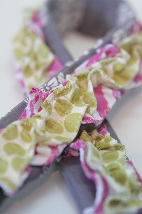 Make a Ruffled Camera Strap Slipcover Tutorial