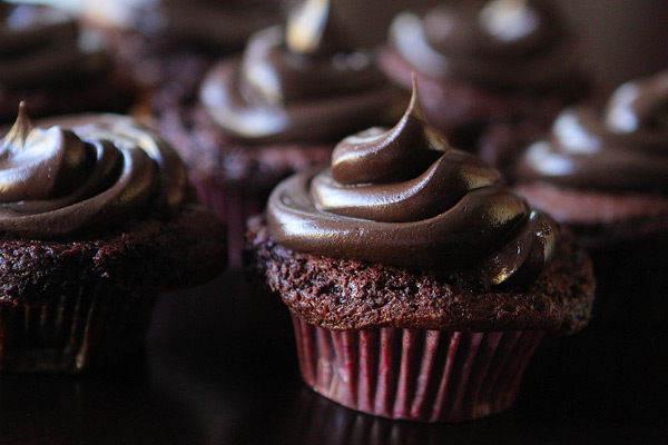 Brownie Batter Chocolate Fudge Cupcakes with Outrageously Rich Chocolate Indulgence Frosting