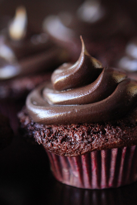 Brownie Batter Chocolate Fudge Cupcakes with Outrageously Rich Chocolate Indulgence Frosting