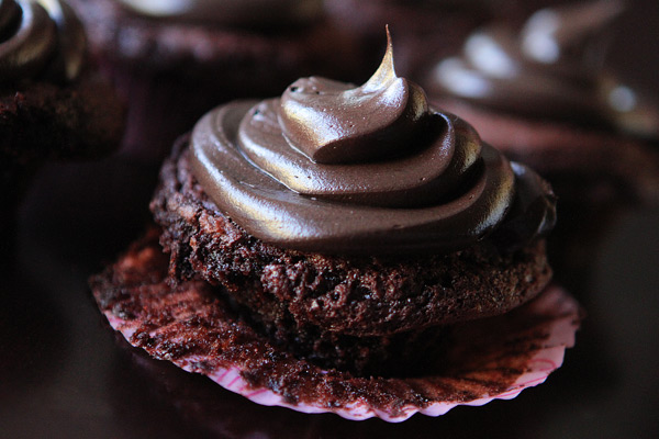 Brownie Batter Chocolate Fudge Cupcakes with Outrageously Rich Chocolate Indulgence Frosting