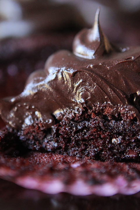 Image of a Brownie Batter Chocolate Fudge Cupcake