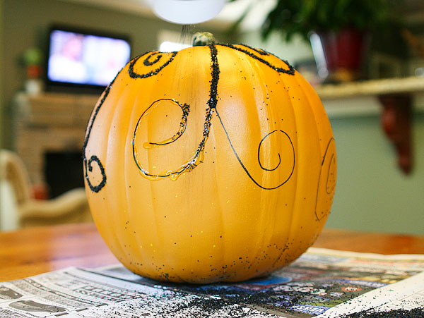 Glittered Fall Pumpkins