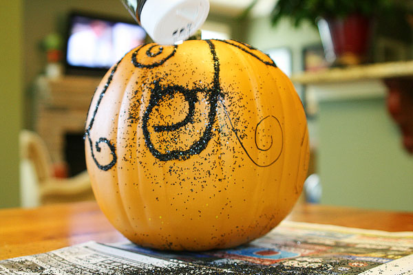 Glittered Fall Pumpkins