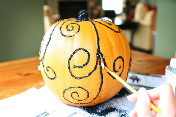 Glittered Fall Pumpkins