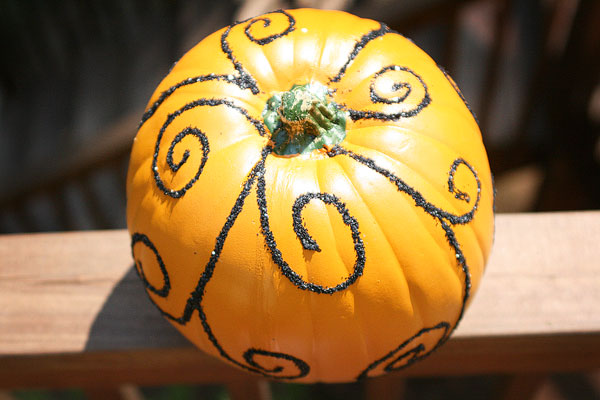 Glittered Fall Pumpkins