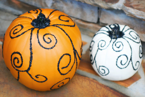 Glittered Fall Pumpkins