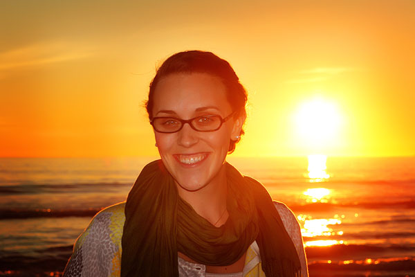 Sunset Portrait Image