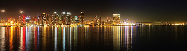 Panoramic View of San Diego Skyline