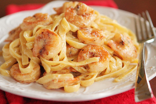 Crispy Shrimp Pasta