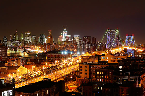 Image of a City at Night