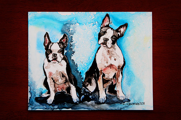 Watercolor Pet Portraits by Rachael Rossman