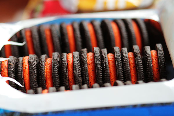 Ultimate Halloween Peanut Butter Oreo Brownie Bar