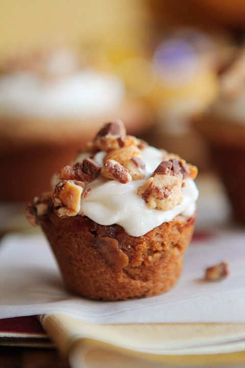 Frosted Candy Bar Stuffed Cookie Cups