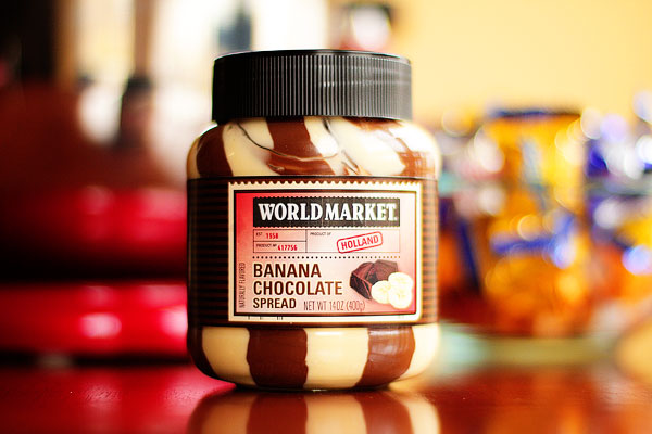 word market banana chocolate spead