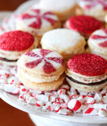 Plate of Vanilla Bean Macarons