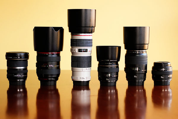 Image of Different Camera Lenses