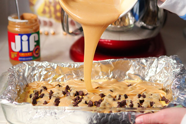 Girl Scout Cookie Tagalong Cake Bars