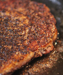 Image of coffee crusted steak