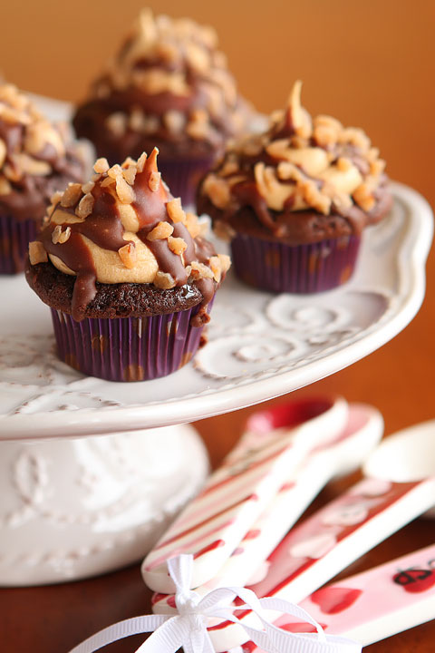 Caramel Toffee Latte Cupcakes