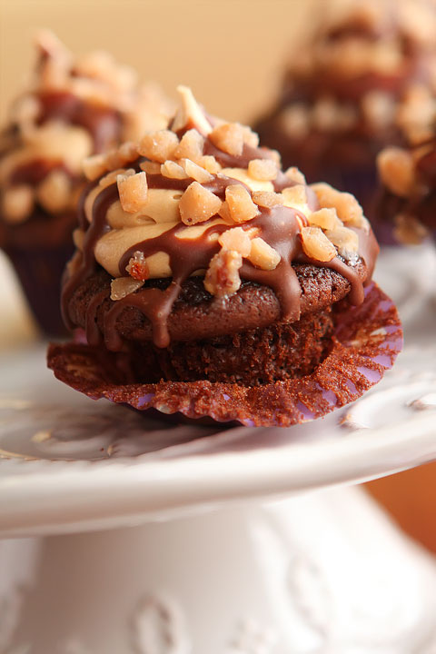 Caramel Toffee Latte Cupcakes