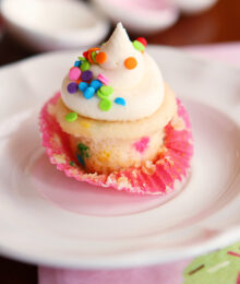 Image of a Mini Funfetti Cupcake