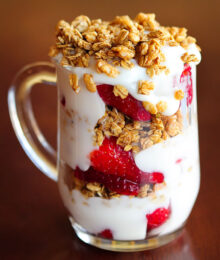 Yogurt with Fruit and Homemade Granola Breakfast Meal Prep - Carmy